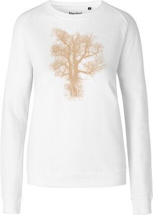 Peaces.bio - handbedruckte Biomode Bio Damen-Sweatshirt Chestnut