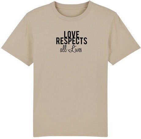 Human Family Bio Herren Rundhals T-Shirt "Spread Love - Respect" in 4 Farben