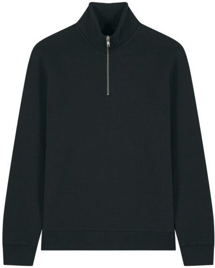 YTWOO Basic Unisex Quater-Zip-Sweatshirt Nachhaltig
