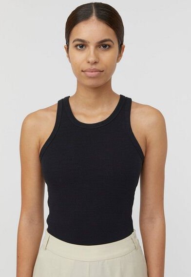 The Slow Label Geripptes Tank Top aus Bio- und recycelter Baumwolle / Wendbar