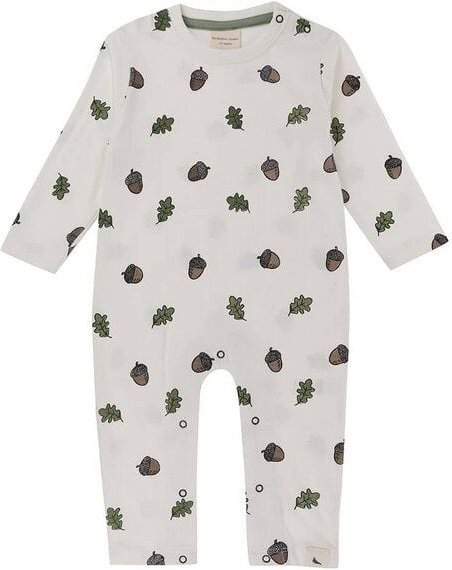 Baby Langarm Schlafanzug/ Strampler *Acorn* Bio Baumwolle | Turtledove London