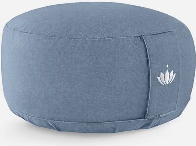 Lotuscrafts Meditationskissen Rund Lotus - Sitzhöhe 15cm - GOTS Zertifiziert