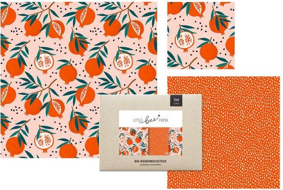 little bee fresh Bio-Bienenwachstuch "Starter-Set" - 3er