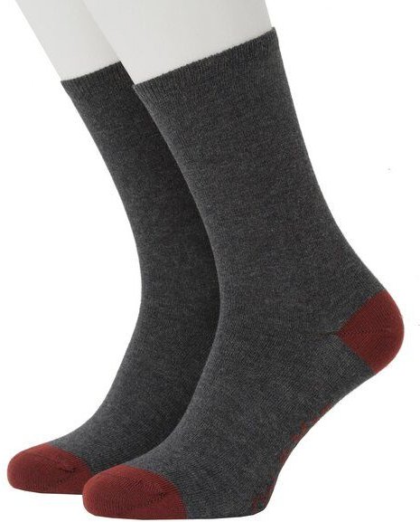 Opi & Max Contrast Heel and Toe Office Sock