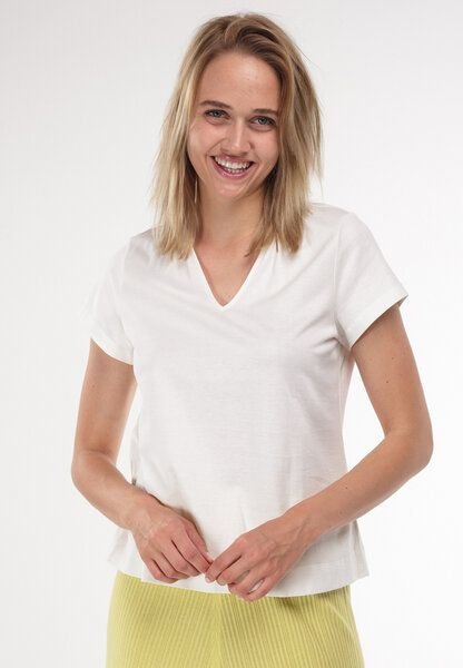 Alma & Lovis Kurzarmshirt im Blusen-Style aus Bio-Baumwolle | Short Blouse