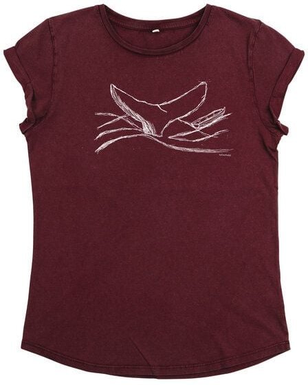 ilovemixtapes Frauen T-Shirt mit Walflosse aus 100% Biobaumwolle