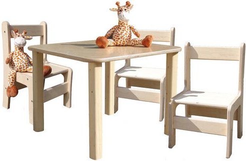Die Schreiner Christoph Siegel Kindersitzgruppe - Tisch und 3 Stühle