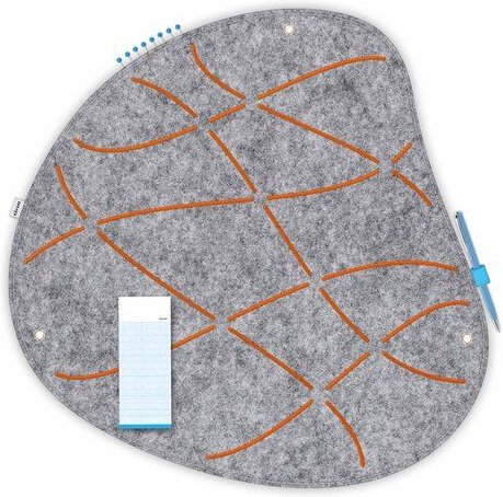 Thumbnail - Organische Pinnwand zum Stecken und Pinnen aus Filz, Memoboard mal anders von RÅVARE (OKO-1)