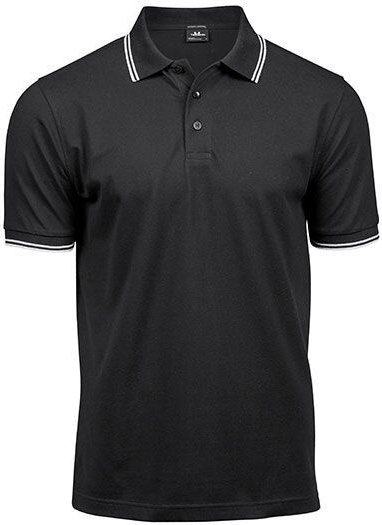 TeeJays Herren Men Stretch Polo Shirt Kurzarm Zweifarbig