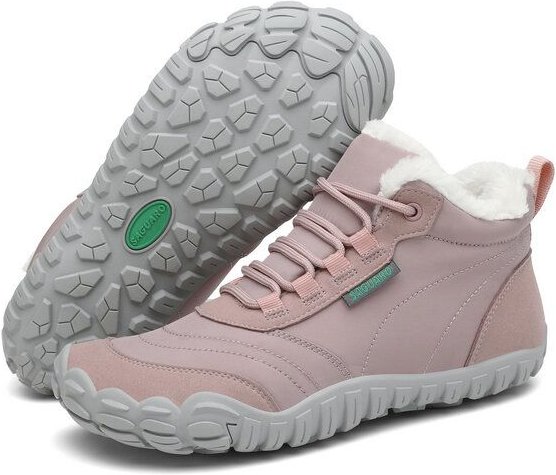 SAGUARO Barfuß-Schuhe vegan Winter-Stiefel warm & weich gefüttert Boots