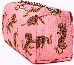 KIKOONI handgefertigte Kosmetiktasche "Electric tigress"