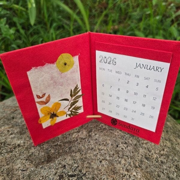 Sundara Nachhaltiger Jahres-Tischkalender 2026 BLOOMING NATURE