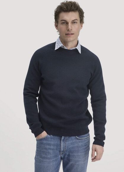 hessnatur Milano Strick Pullover Regular aus Bio-Merinowolle und Bio-Baumwolle