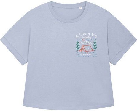 watapparel Oversize T-Shirt Frauen Always exploring never lost