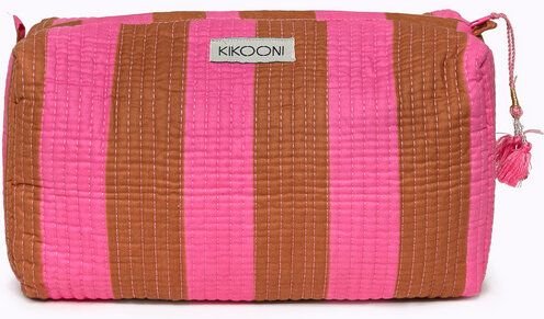 KIKOONI handgefertigte Kosmetiktasche "Bold Stripes"