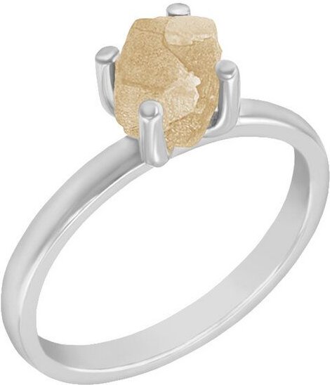 Eppi Goldring mit ungeschliffenem Diamant in Gelb Molly