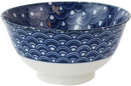 Mitienda Shop Porzellan Schale 250ml Waves blau, Japan