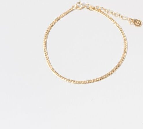 fejn jewelry Armband 'flat chain' im Schlangenlook