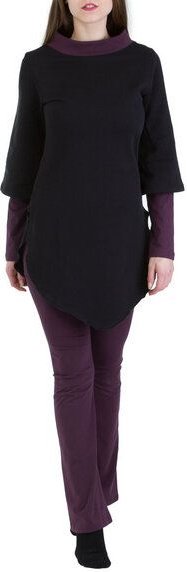 Ajna Pullover Kayley schwarz-violett