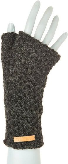 short'n'pietz Schurwollhandstulpen mit Wabenstrickmuster, handgestrickt