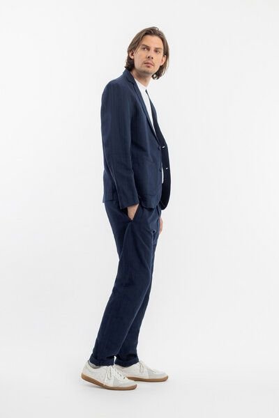 Rotholz Workwear Blazer Leinen Mix - Dunkelblau