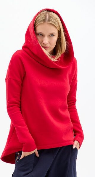 KOKOworld Hoodie Hug Me – Bio-Baumwolle – vielseitiger Pullover mit Kapuze & Rollkragen – warm, bequem & fair in der EU ...