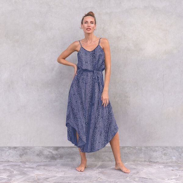 Jaya MAXIKLEID ESTELLE - Damen - Luftig-leichtes Maxikleid mit Allover-Blütenprint aus weichfließender Rayon-Viskose ide...