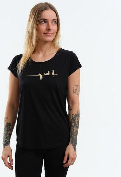 GARY MASH Shirt Asheville Katzen aus Modal®-Mix