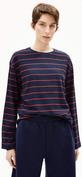 ARMEDANGELS MARYNAA FINE STRIPE Damen Longsleeve aus Bio-Baumwoll Mix