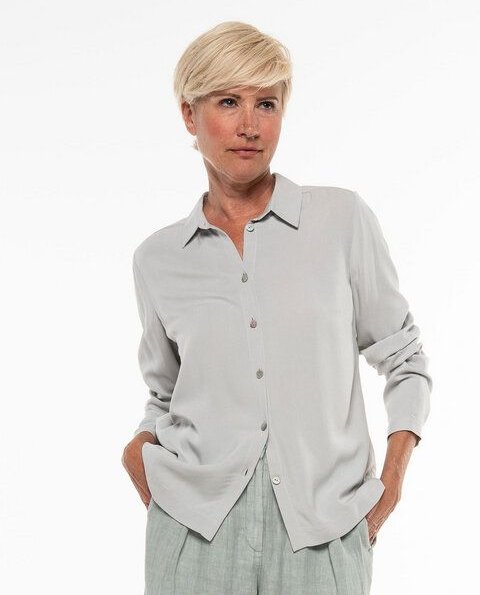 Alma & Lovis Elegante Bluse aus fließendem EcoVero | Hemdbluse