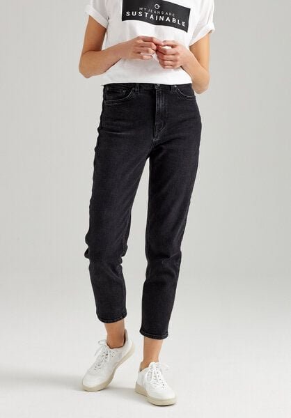 ThokkThokk Damen Mom Cropped Jeans aus Biobaumwoll-Mix