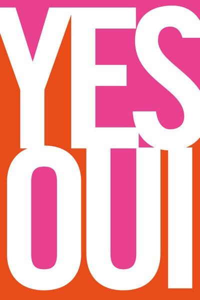 Photocircle Poster / Leinwandbild - Yes Oui
