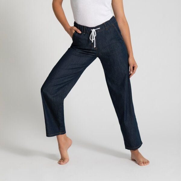 Feuervogl Mala Jogpants LIGHTDENIM classic blue VERKÜRZT