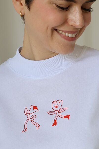 Kultgut Artdesign- Biofair- Flausch-Shirt im Boxistyle / HEY Summer!