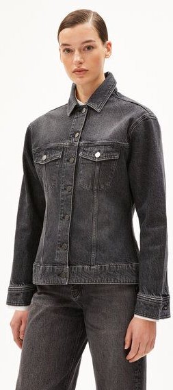 Thumbnail - ARMEDANGELS DENSIAA Damen Jeansjacke Oversized Fit aus Bio-Baumwoll Mix