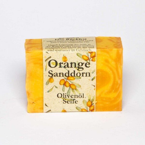 Wildwuxs Olivenölseife Orange-Sanddorn