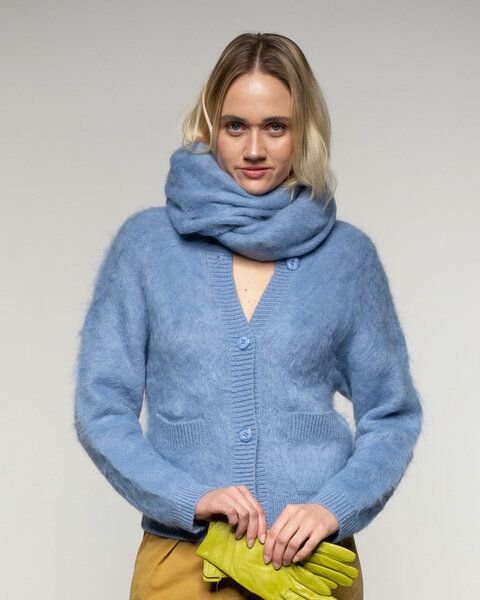 Alma & Lovis Kuschelige Wohlfühljacke aus gebrushtem Alpakastrick | Brushed Jacket