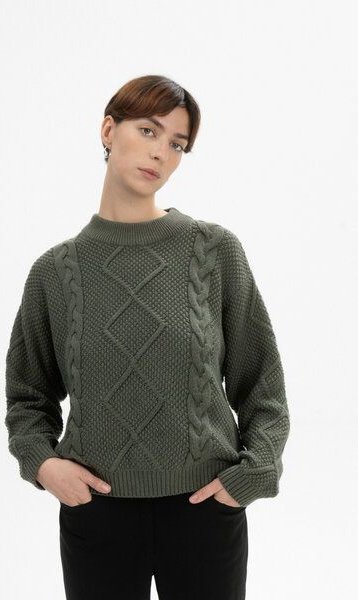 Thumbnail - Zopfmuster Strickpullover SAMAIRA | von MELA | Fairtrade & GOTS zertifiziert