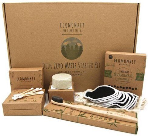 Thumbnail - ECOMONKEY ZERO WASTE STARTER KIT | DAS PERFEKTE GESCHENK-SET FÜR EIN NACHHALTIGES & PLASTIKFREIES BAD