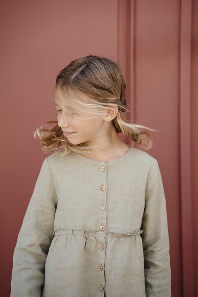 PETER JO Hemd Violet Olive