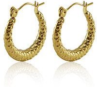 Creolen mit Struktur in 20mm von Elektropulli