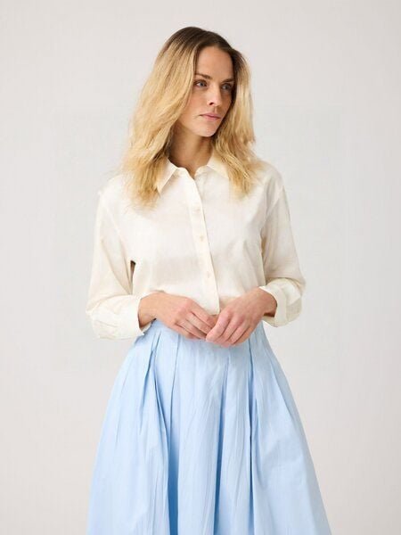 KnowledgeCotton Apparel Lockere Bluse DEW aus Bio-Baumwolle