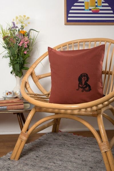 Hirschkind Bio-Kissenbezug 'Dackel' 40*40 cm