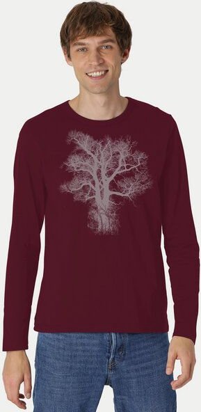 Peaces.bio - handbedruckte Biomode Bio-Herren-Langarmshirt "Chestnut"