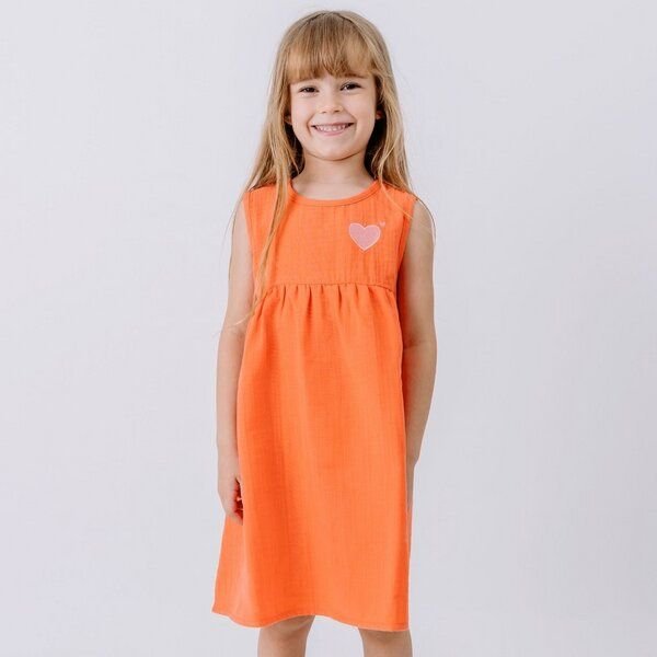 Walkiddy Coral Bloom-Sleeveless Dress