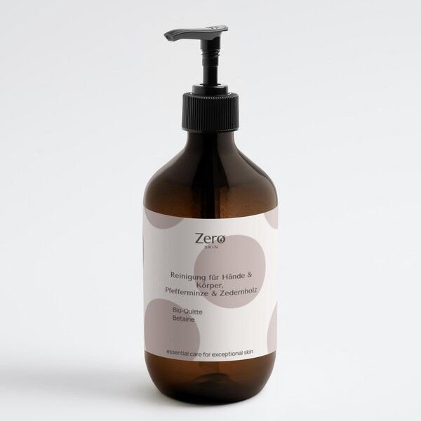 Zero Skin Reinigung für Hände & Körper, Pfefferminz & Zedernholz 490 ml - Luxuriöse Hand- & Körperreinigung – sanftes Du...