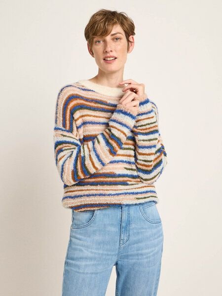 Thumbnail - LANIUS Streifenpullover aus Alpakawolle und Bio-Baumwolle