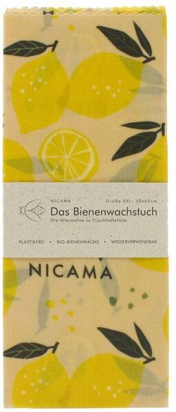 NICAMA Bienenwachstuch "Zittrige Zitrone"