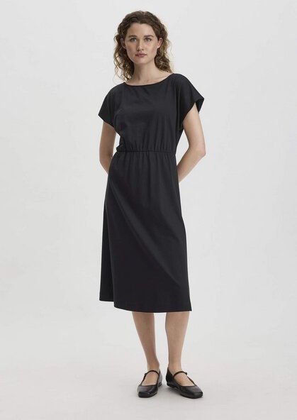 hessnatur Jersey Kleid Midi Relaxed aus reiner Bio-Baumwolle