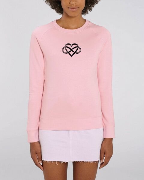 Human Family Bio Damen Rundhals Sweatshirt "Feel - Endless Love" - in 7 Farben